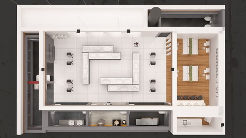 时尚现代厨卫用品展位展会展台3d效果图设计制作